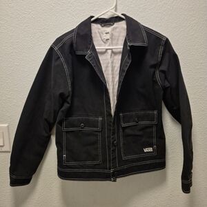 VANS ‘We Are Beautiful’ Womens Denim Jacket  Black Size Small